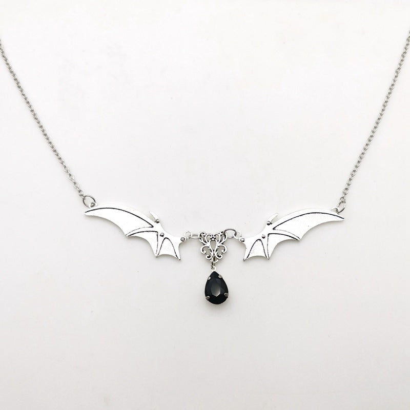 Vampire Bat Wings Necklace Gothic Witchcraft Jewelry