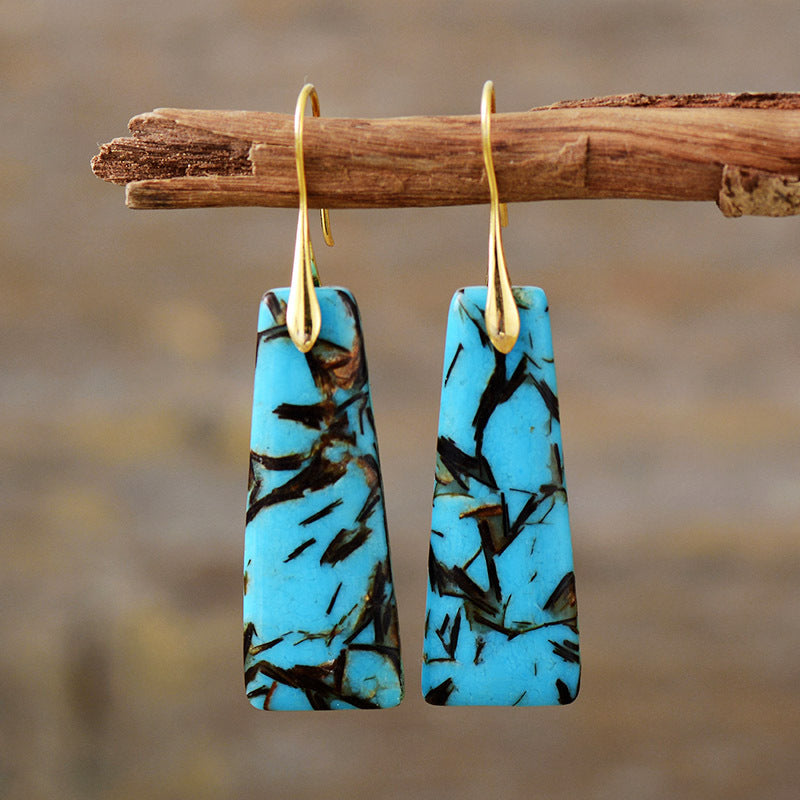 Ins Bohemian Geometric Pendant Earrings