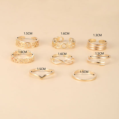 Women's Beach Toe Ring 8PCs Adjustable