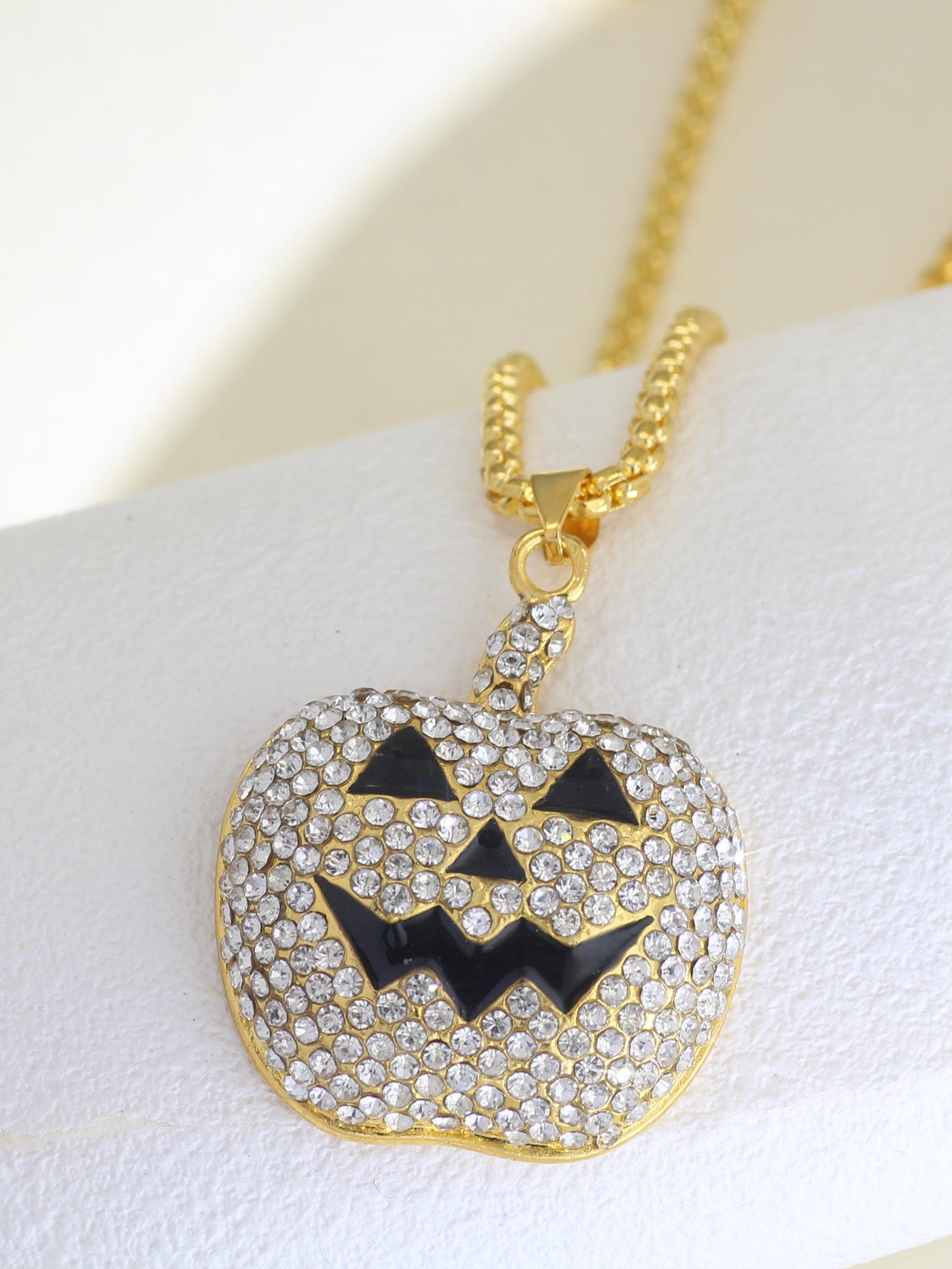 Halloween Pumpkin Ghost Shape Alloy Pendant Necklace