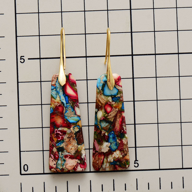 Ins Bohemian Geometric Pendant Earrings