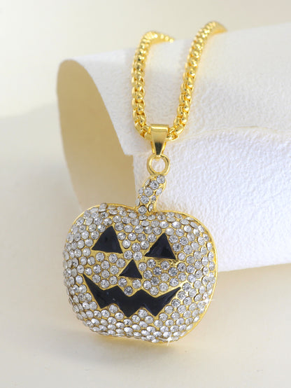 Halloween Pumpkin Ghost Shape Alloy Pendant Necklace