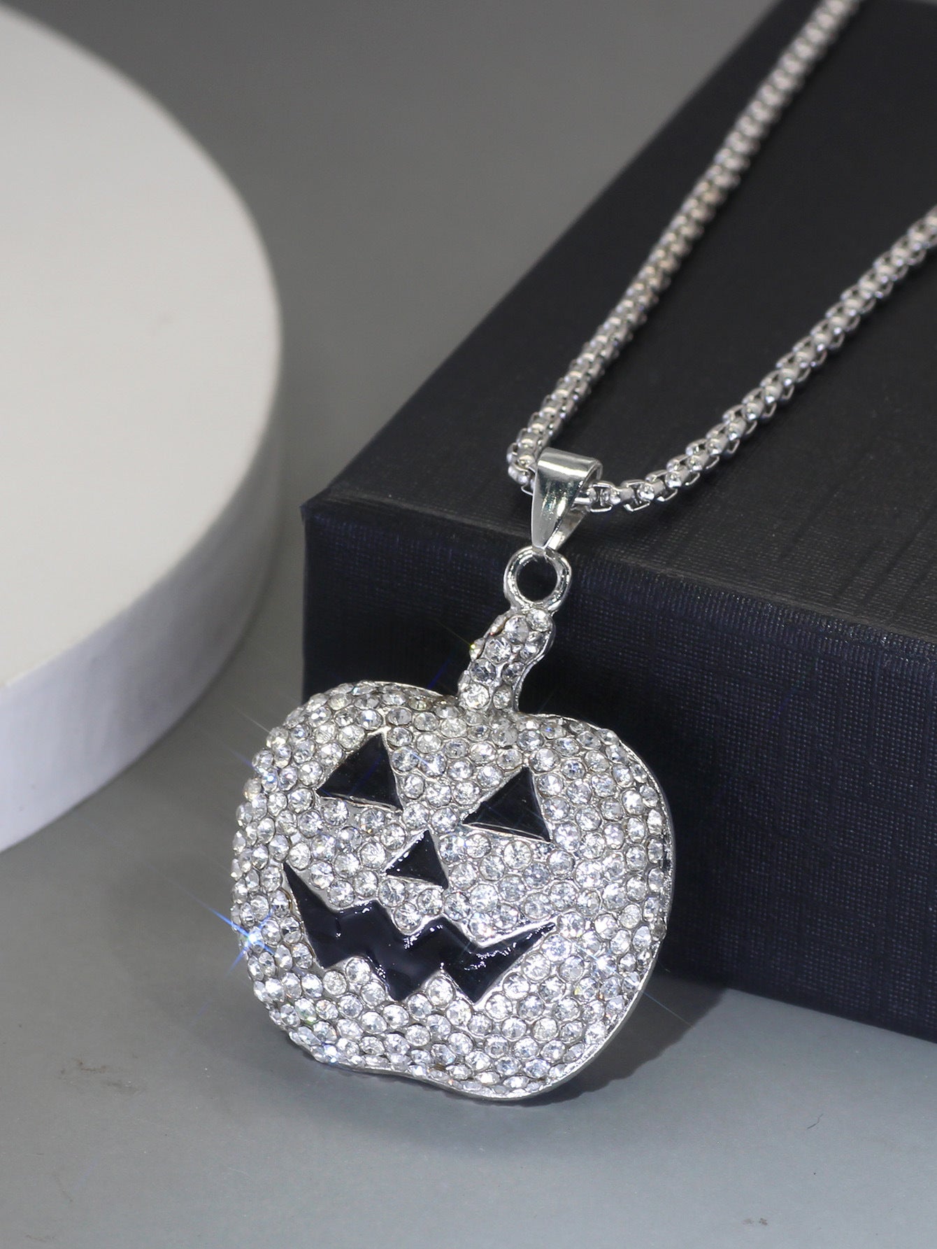 Halloween Pumpkin Ghost Shape Alloy Pendant Necklace