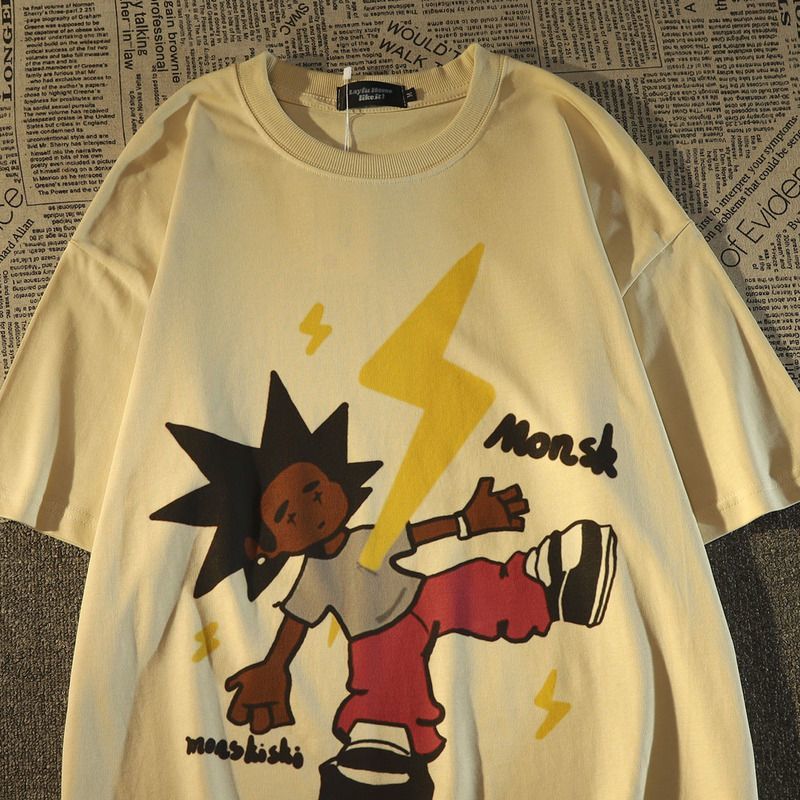 New Cartoon American Fashion Brand Thin T-shirt