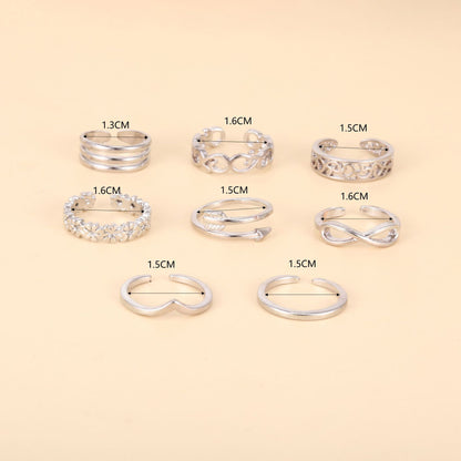 Women's Beach Toe Ring 8PCs Adjustable