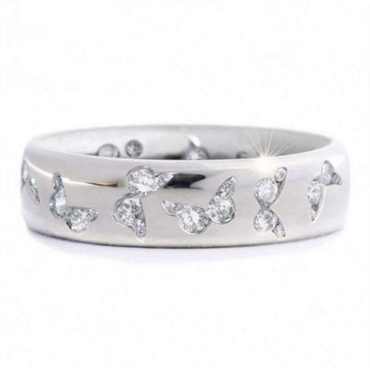 Women's Fashion Personality Butterfly Style Zircon Ring