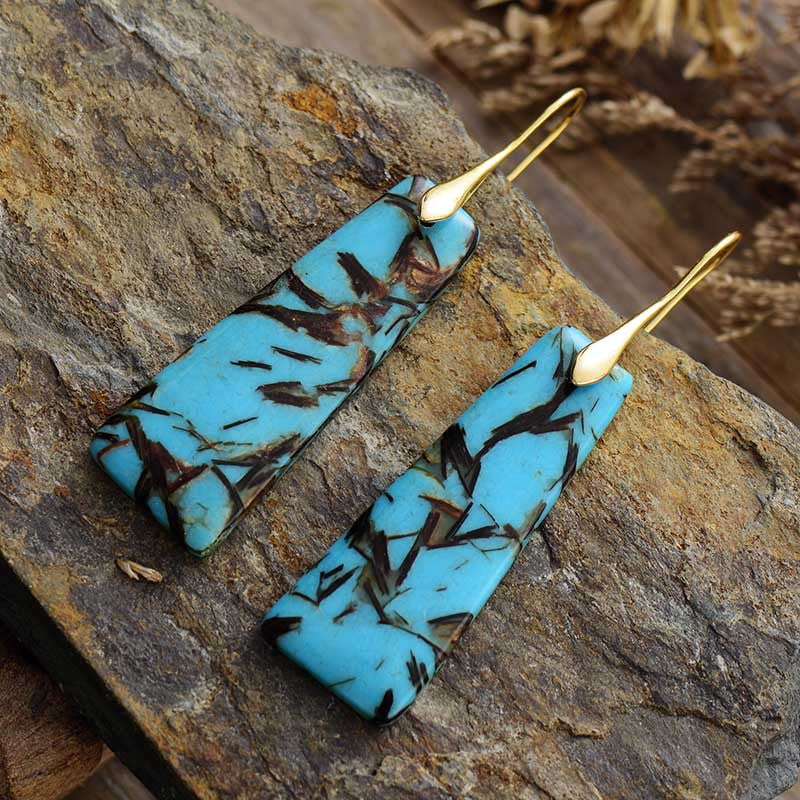 Ins Bohemian Geometric Pendant Earrings